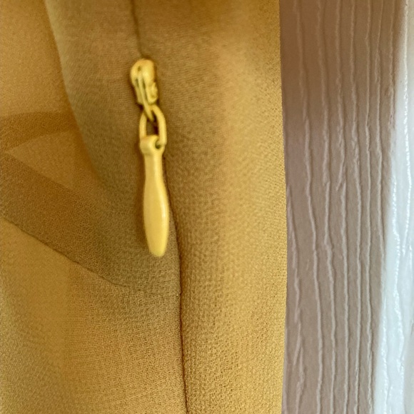 Samlin Ladies Yellow Flutter Chiffon Blouse - Picture 5 of 5